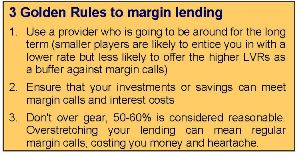 Margin Loan - 3 golden rules