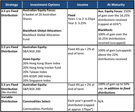 Macquarie Flexi 100 investment options